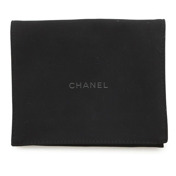 シャネル 二つ折り財布 ココマーク マトラッセ スモールウォレット AP4381 CHANEL 黒