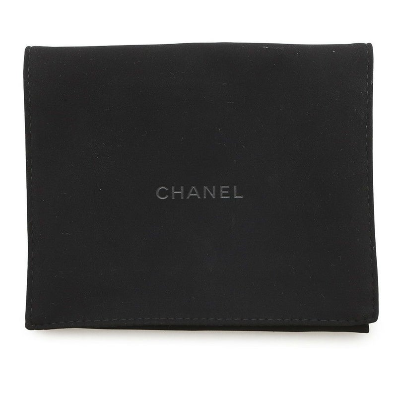 シャネル 二つ折り財布 ココマーク マトラッセ スモールウォレット AP4381 CHANEL 黒