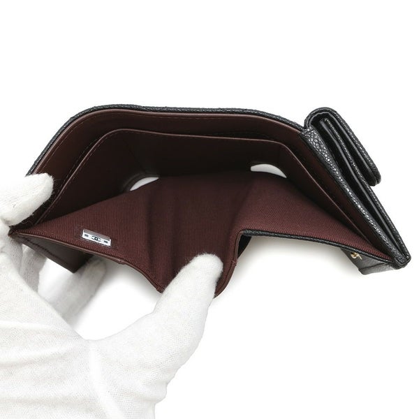 シャネル 三つ折り財布 マトラッセ ココマーク クラシック スモール フラップ ウォレット AP0230 CHANEL 財布 黒