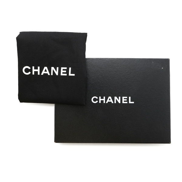 シャネル チェーンウォレット マトラッセ ココマーク ツイード レザー CHANEL 財布 白