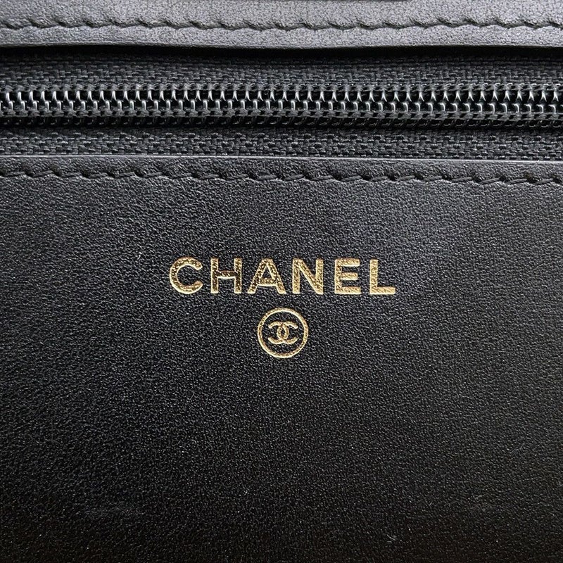シャネル チェーンウォレット 2.55 ヴィンテージカーフスキン CHANEL 財布 バッグ 黒