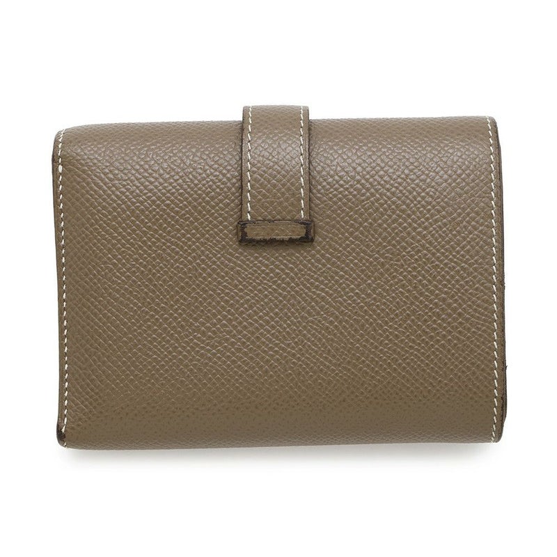 エルメス 三つ折り財布 ベアンコンビネ エトゥープ/シルバー金具 エプソン W刻印 HERMES 財布