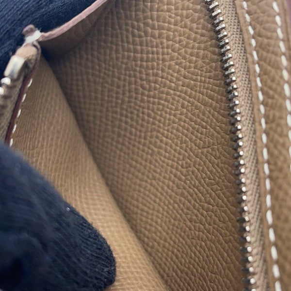 エルメス 三つ折り財布 ベアンコンビネ エトゥープ/シルバー金具 エプソン W刻印 HERMES 財布