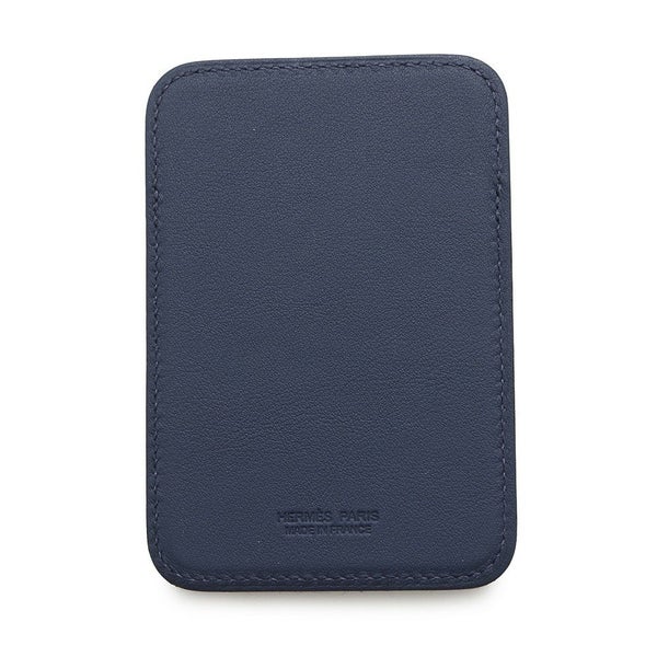 エルメス カードケース MagSafe エマン Do You Copy？ ブルーネイビー/マルチカラー スイフト/フェルト W刻印 マグセーフ