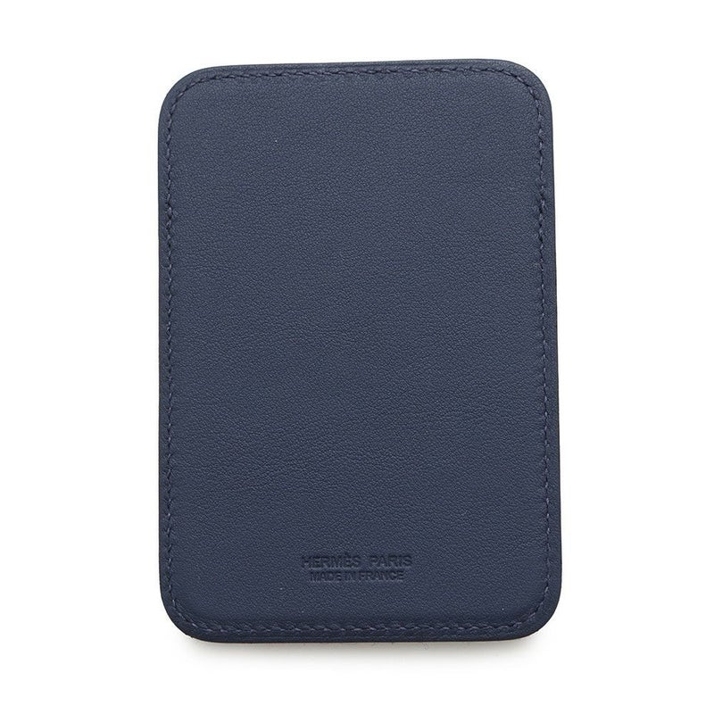 エルメス カードケース MagSafe エマン Do You Copy？ ブルーネイビー/マルチカラー スイフト/フェルト W刻印 マグセーフ