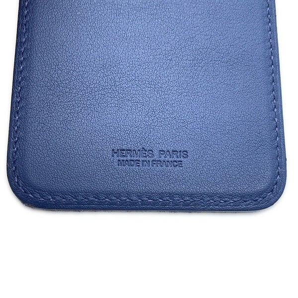 エルメス カードケース MagSafe エマン Do You Copy？ ブルーネイビー/マルチカラー スイフト/フェルト W刻印 マグセーフ