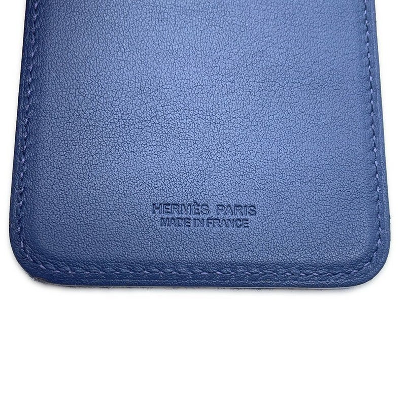 エルメス カードケース MagSafe エマン Do You Copy？ ブルーネイビー/マルチカラー スイフト/フェルト W刻印 マグセーフ