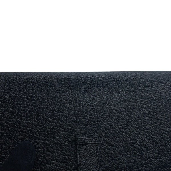 エルメス 長財布 ベアンスフレ ブラック/ゴールド金具 シェブルミゾル U刻印 財布 シェーブル 黒