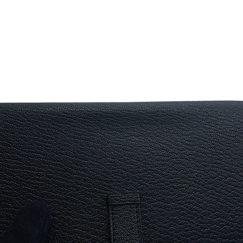 エルメス 長財布 ベアンスフレ ブラック/ゴールド金具 シェブルミゾル U刻印 財布 シェーブル 黒