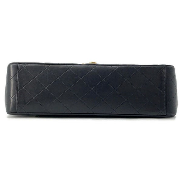 シャネル チェーンショルダーバッグ デカマトラッセ34 ココマーク ラムスキン A01094 CHANEL 黒