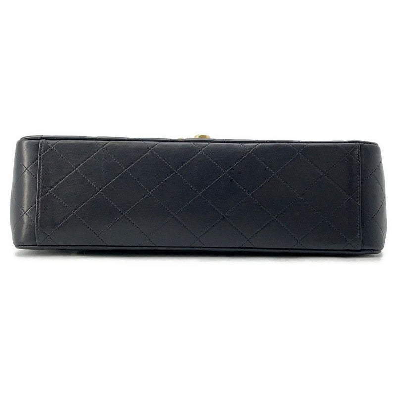 シャネル チェーンショルダーバッグ デカマトラッセ34 ココマーク ラムスキン A01094 CHANEL 黒