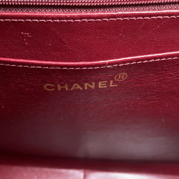 シャネル チェーンショルダーバッグ デカマトラッセ34 ココマーク ラムスキン A01094 CHANEL 黒