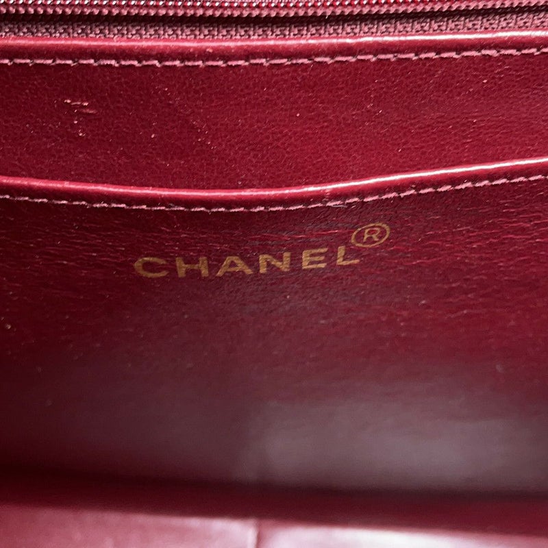 シャネル チェーンショルダーバッグ デカマトラッセ34 ココマーク ラムスキン A01094 CHANEL 黒