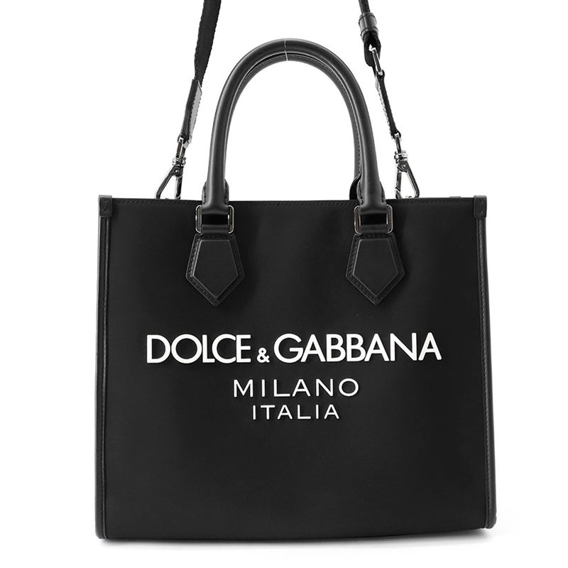 ドルチェ＆ガッバーナ トートバッグ ロゴ ナイロン BM2012AG182 DOLCE&GABBANA ２wayショルダー 黒
