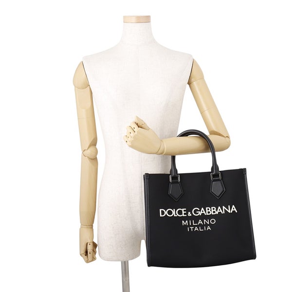 ドルチェ＆ガッバーナ トートバッグ ロゴ ナイロン BM2012AG182 DOLCE&GABBANA ２wayショルダー 黒