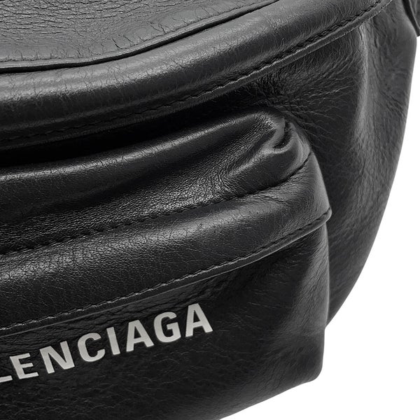 バレンシアガ ボディバッグ エブリデイ ウエストバッグ XS レザー 579617 BALENCIAGA 黒