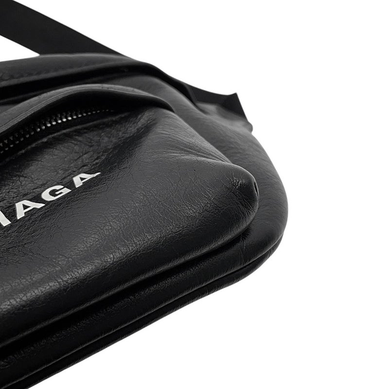 バレンシアガ ボディバッグ エブリデイ ウエストバッグ XS レザー 579617 BALENCIAGA 黒