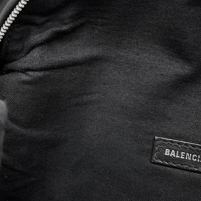 バレンシアガ ボディバッグ エブリデイ ウエストバッグ XS レザー 579617 BALENCIAGA 黒