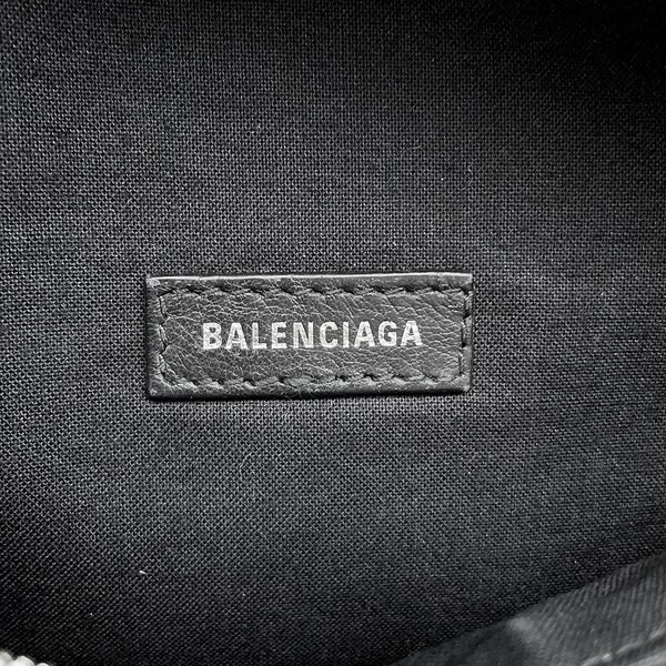 バレンシアガ ボディバッグ エブリデイ ウエストバッグ XS レザー 579617 BALENCIAGA 黒