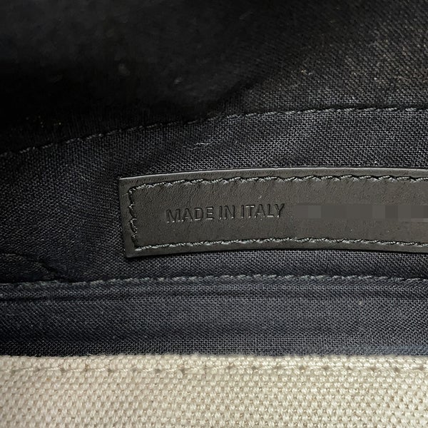 バレンシアガ トートバッグ ネイビーカバス S ポーチ付 339933 BALENCIAGA 白 黒