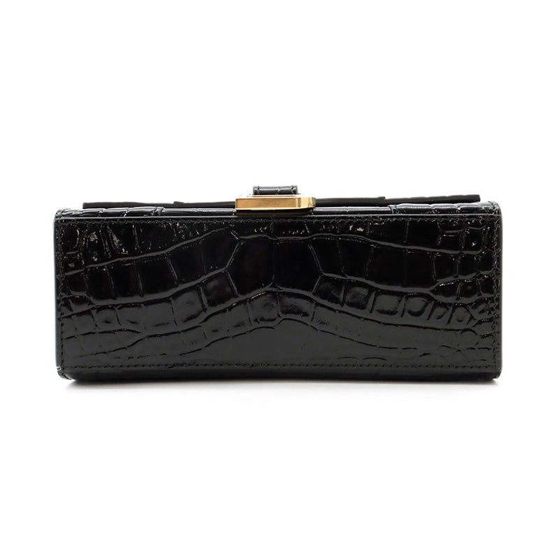 バレンシアガ ハンドバッグ アワーグラス XS 型押しレザー 592833 BALENCIAGA 2wayショルダーバッグ 黒