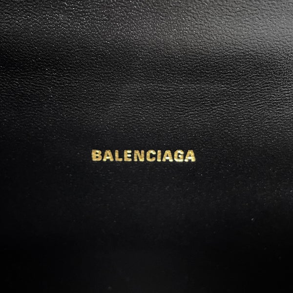 バレンシアガ ハンドバッグ アワーグラス XS 型押しレザー 592833 BALENCIAGA 2wayショルダーバッグ 黒