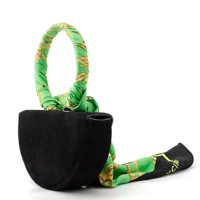 バレンシアガ ハンドバッグ オペラ スカーフ スエード 570030 BALENCIAGA BAG クラッチ 黒