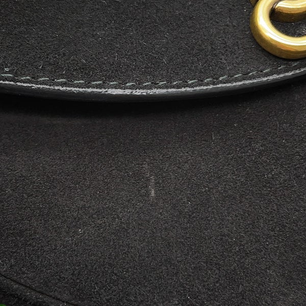 バレンシアガ ハンドバッグ オペラ スカーフ スエード 570030 BALENCIAGA BAG クラッチ 黒