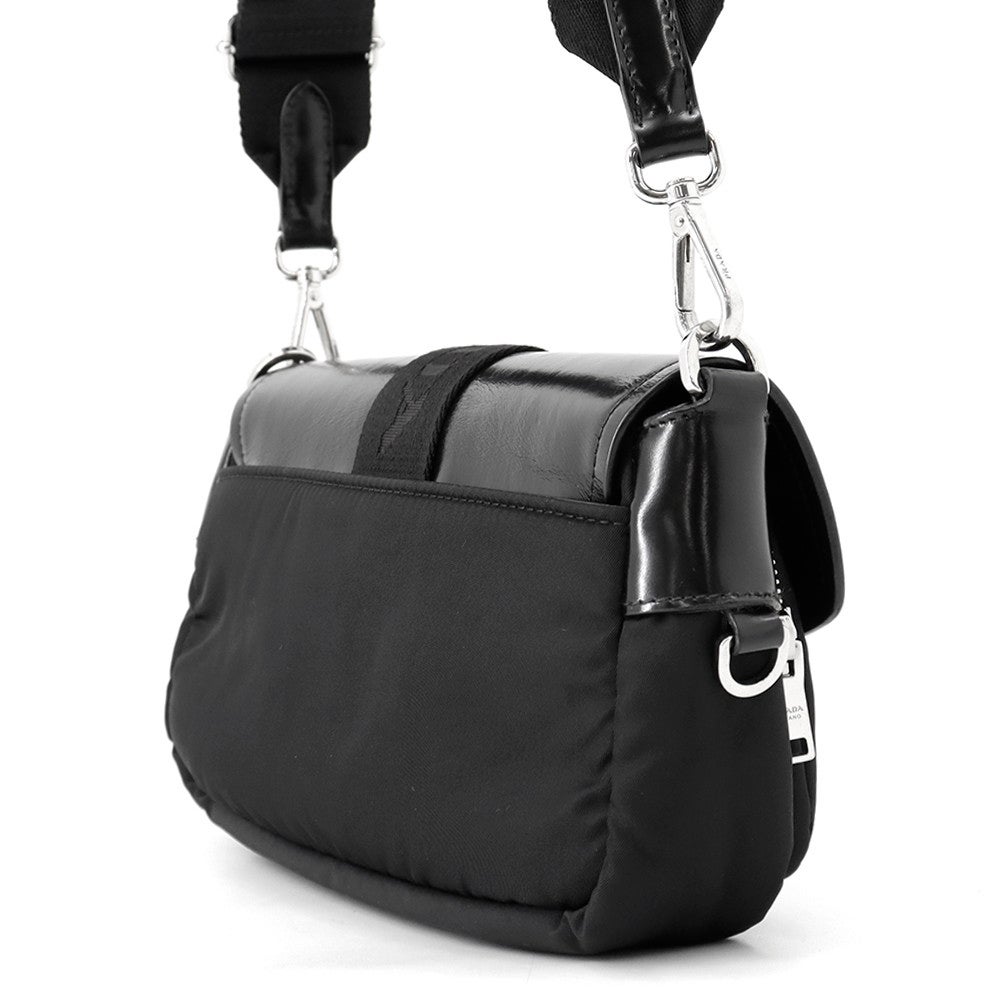 プラダ ショルダーバッグ Re-Nylon ナイロン ブラッシュドレザー