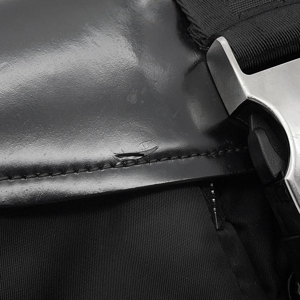 プラダ ショルダーバッグ Re-Nylon ナイロン ブラッシュドレザー 1BD295 PRADA 黒