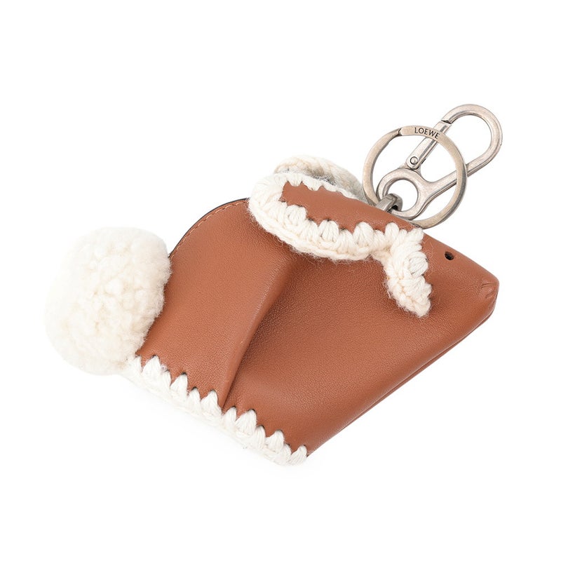ロエベ バッグチャーム アニマル バニー LOEWE キーホルダー コインケース ポンポン ウサギ