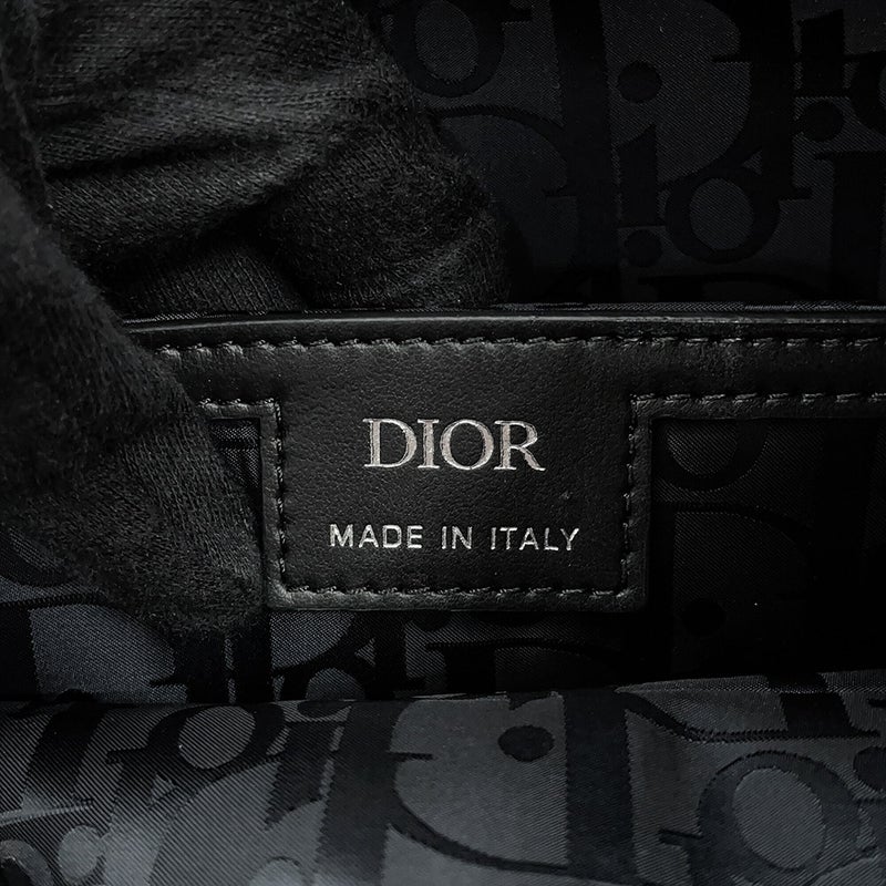 クリスチャン・ディオール リュック ディオール8 ルイス・ハミルトン ナイロン レザー Christian Dior 黒