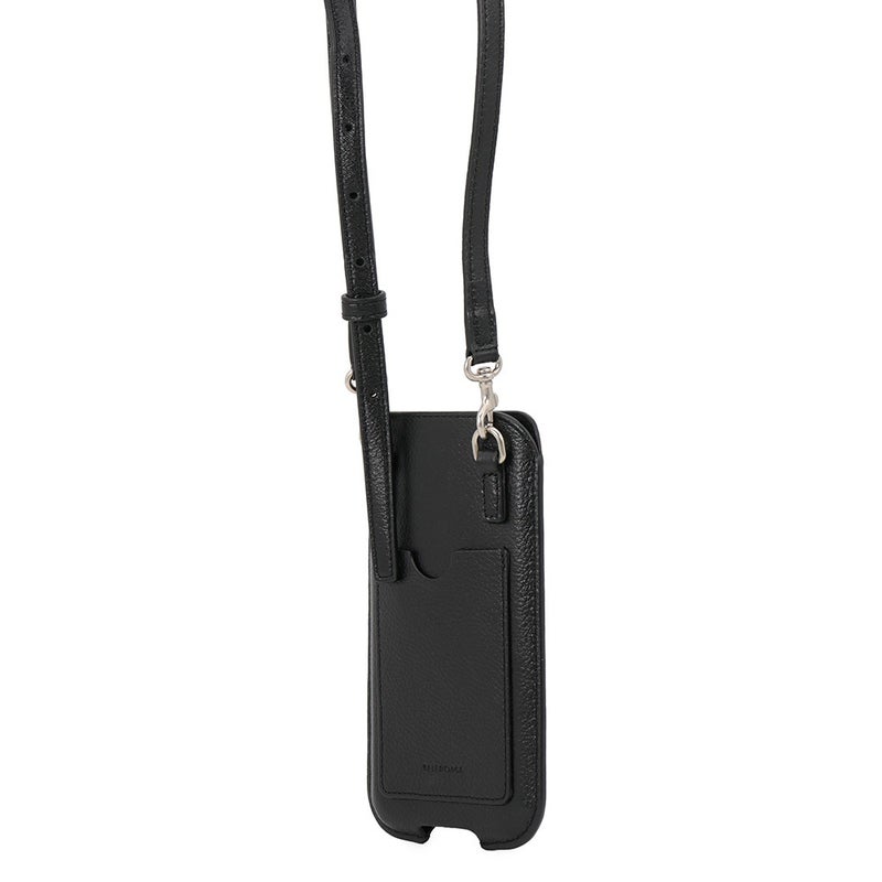 バレンシアガ フォンホルダー レザー 718495 BALENCIAGA スマホポーチ 黒