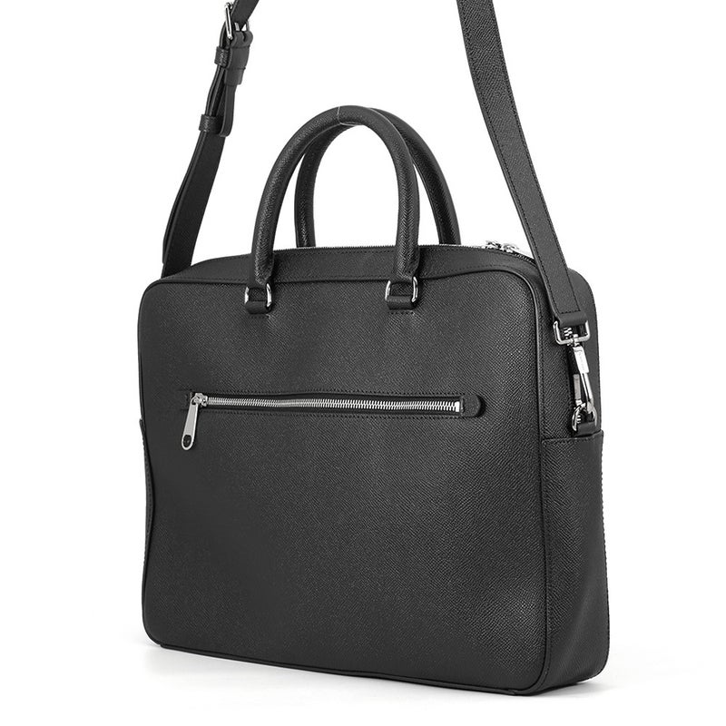 バーバリー ビジネスバッグ エインズワース 2WAYブリーフケース カーフグレインレザー 8014265 BURBERRY 黒 メンズ