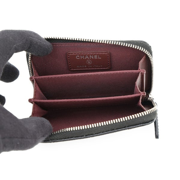 シャネル コインケース マトラッセ ココマーク キャビアスキン AP0216 CHANEL 財布 黒