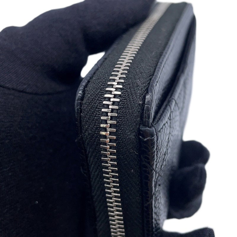 シャネル コインケース マトラッセ ココマーク キャビアスキン AP0216 CHANEL 財布 黒