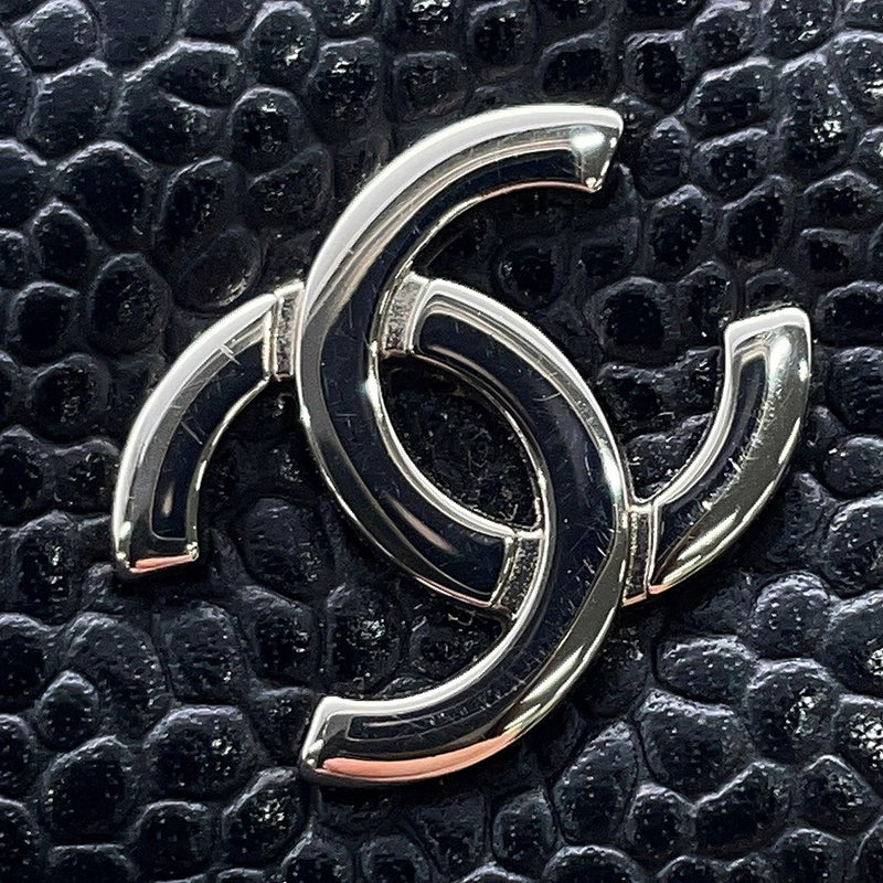 シャネル コインケース マトラッセ ココマーク キャビアスキン AP0216 CHANEL 財布 黒