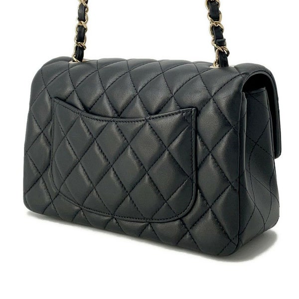 シャネル チェーンショルダーバッグ ココマーク マトラッセ ラムスキン A69900 CHANEL ミニ フラップ バッグ 黒