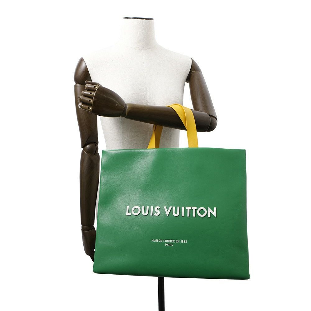 ルイヴィトン トートバッグ ショッパー・トートMM レザー M13982 LOUIS