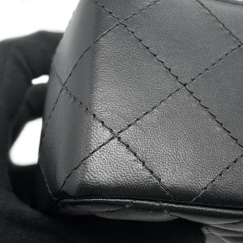 シャネル チェーンショルダーバッグ ココマーク マトラッセ ラムスキン A69900 CHANEL ミニ フラップ バッグ 黒