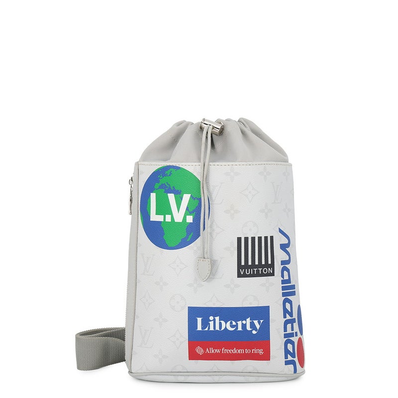 ルイヴィトン ボディバッグ モノグラム・ホワイト チョークスリングバッグ M44629 LOUIS VUITTON メンズ 白 ホワイト