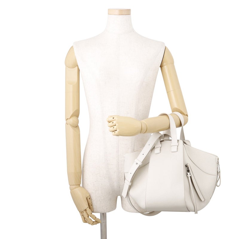 ロエベ ハンドバッグ ハンモック スモール レザー A538S35X51 LOEWE 2wayショルダーバッグ 白