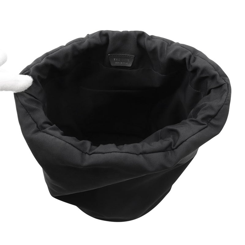 ザ・ロウ ショルダーバッグ スポーティー ポーチ キャンバス レザー THE ROW 黒