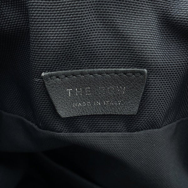 ザ・ロウ ショルダーバッグ スポーティー ポーチ キャンバス レザー THE ROW 黒