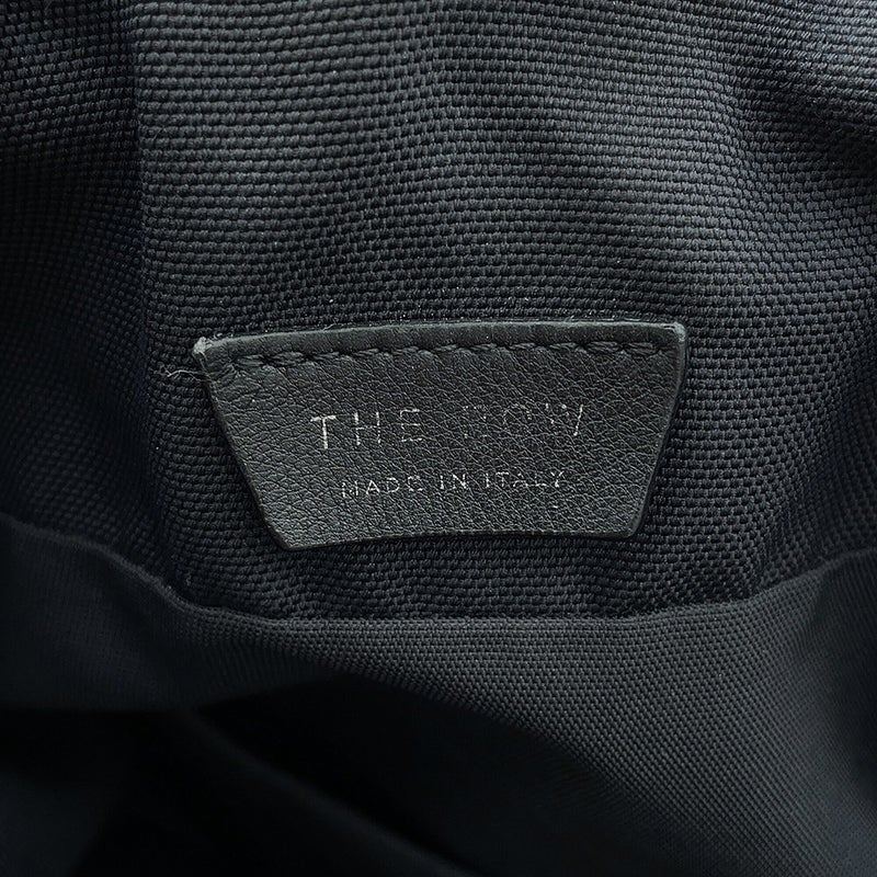 ザ・ロウ ショルダーバッグ スポーティー ポーチ キャンバス レザー THE ROW 黒