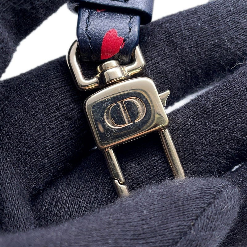 クリスチャン・ディオール スマホケース アイラブパリ ハート レザー Christian Dior フォンホルダー