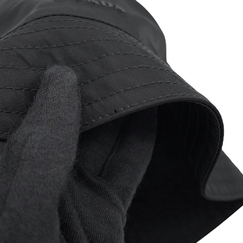プラダ バケットハット Re-Nylon ロゴ サイズS 2HC137 PRADA 帽子 黒