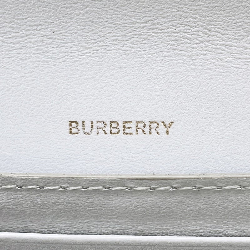 バーバリー チェーンウォレット 型押しレザー BURBERRY 財布
