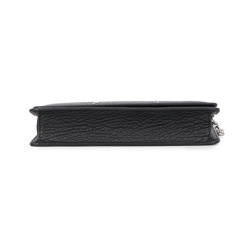 メゾンマルジェラ チェーンウォレット ４ステッチ グレイニーレザー SA3UI0008 Maison Margiela 財布 黒