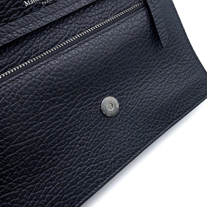 メゾンマルジェラ チェーンウォレット ４ステッチ グレイニーレザー SA3UI0008 Maison Margiela 財布 黒